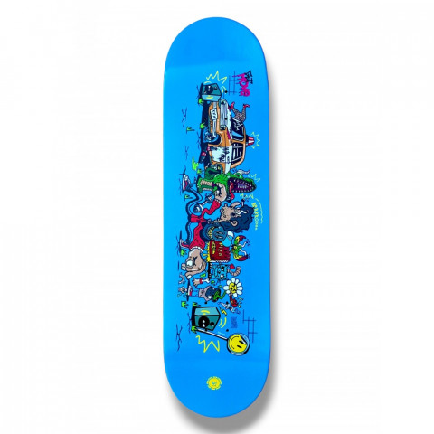 Дека для скейтборда BroStuff - Crazy Party Blue 8.375 Дека для скейтборда BroStuff - Crazy Party Blue 8.375