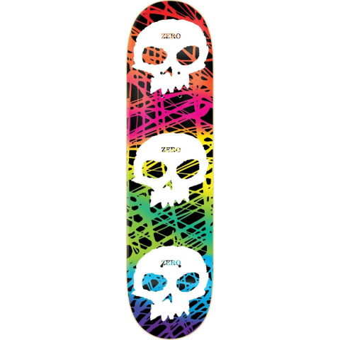 Дека для скейтборда Zero 3 Skull Milticolor 8.0